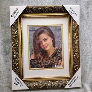 Vintage Ornate Gold Frame For 8x10‎ Photos Hollywood Regency NOS Leaves Floral